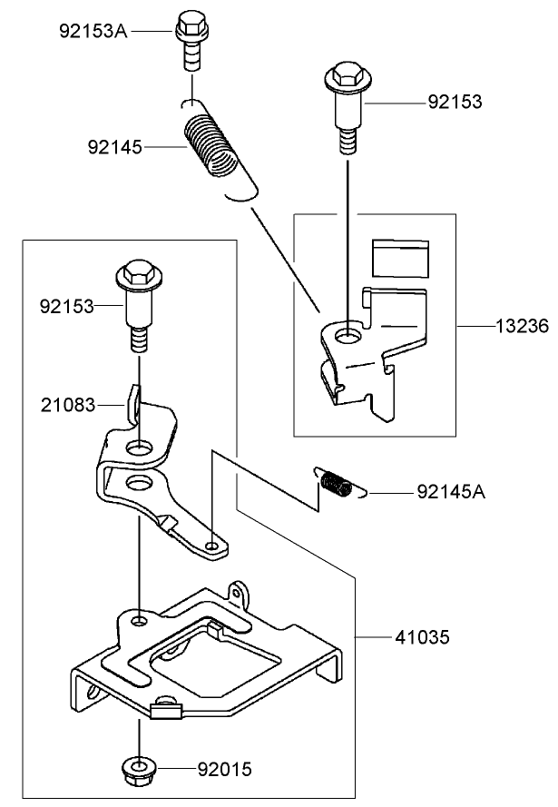 Brake and Cover Assembly Kawasaki FJ180V AS28
