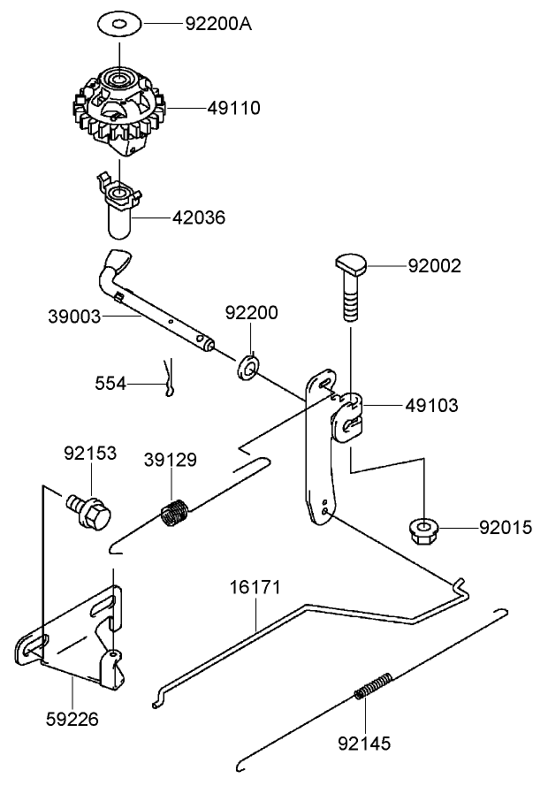 Control Equipment Assembly Kawasaki FJ180V AS28