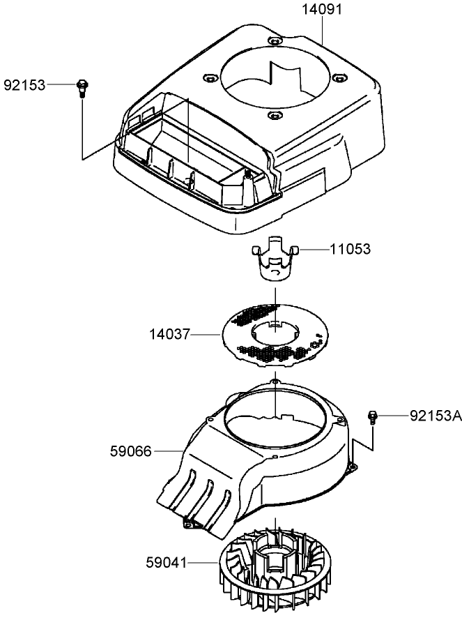 Cooling Equipment Assembly Kawasaki FJ180V AS28