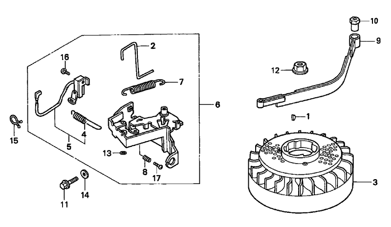Flywheel Assembly Honda GXV160K1 A12