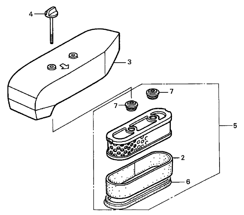 Air Cleaner Assembly Honda GXV160K1 A1