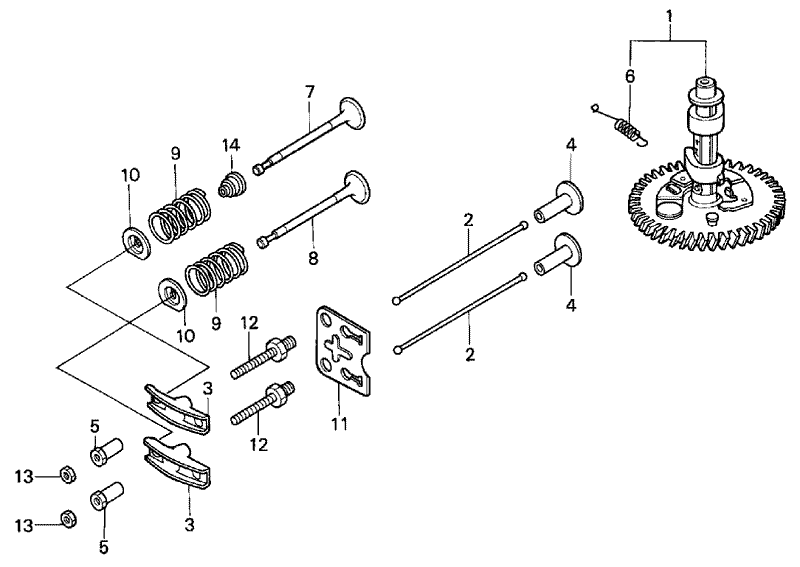 Camshaft Assembly Honda GXV160K1 A1