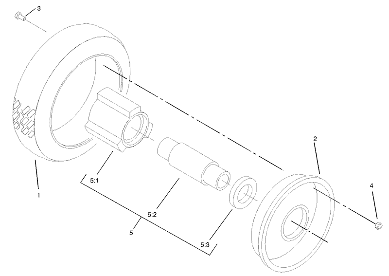 Wheel and Tire Assembly No 100 2870