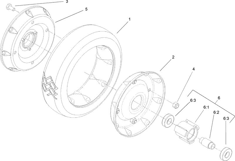 Rear Wheel Assembly No 74 1720