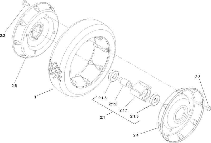 Rear Wheel Assembly No 100 2860