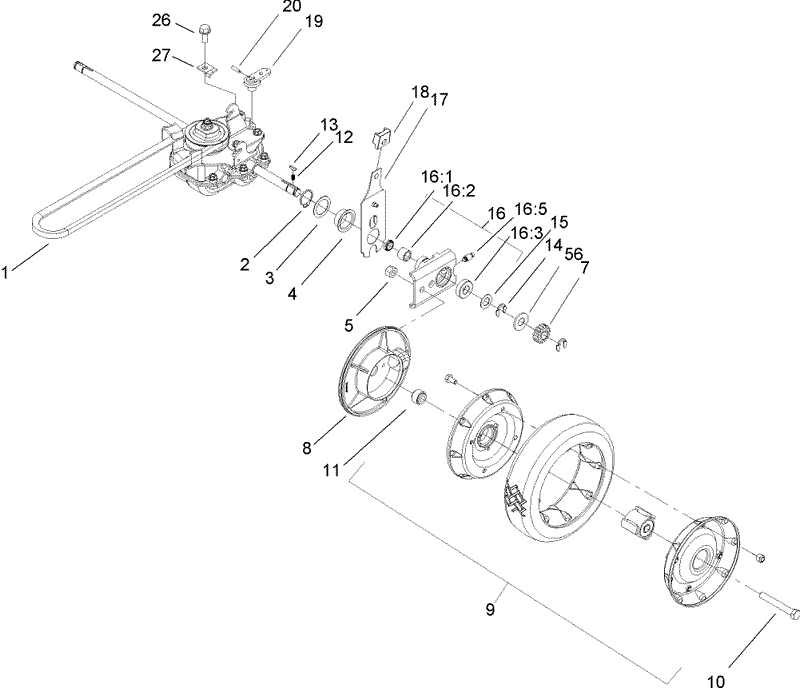 Rear Wheel and Axle Assembly