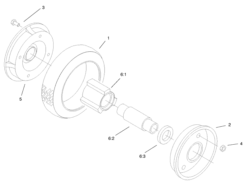 Rear Wheel and Tire Assembly No 74 1720