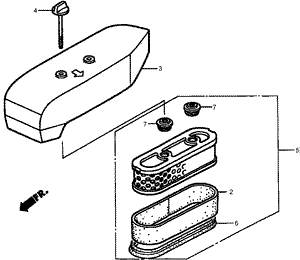 Air Cleaner Assembly Honda GXV160K1-A1T