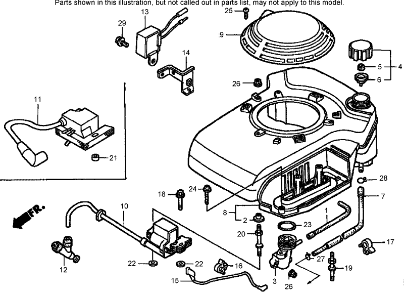 Fan Cover Assembly Honda GXV160K1 N1AH