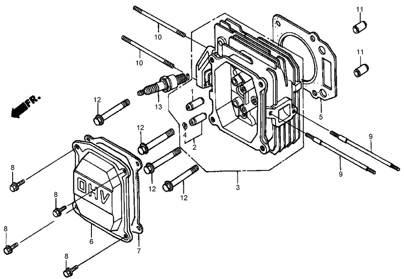 Cylinder Head Assembly Honda GXV160A1 T1AH