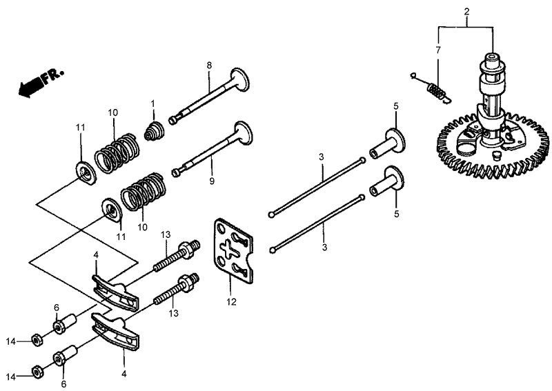 Camshaft Assembly Honda GXV160A1 T1AH