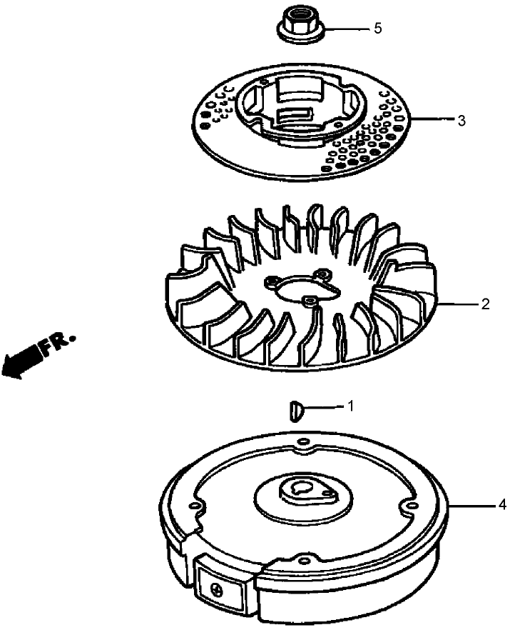 Flywheel Assembly Honda GXV160A1 T1AH