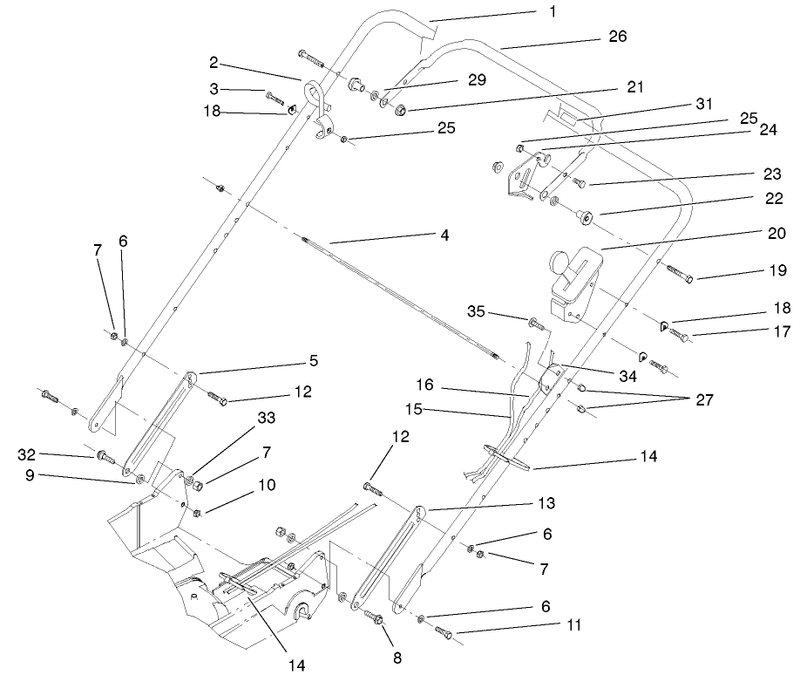 Handle And Controls Assembly