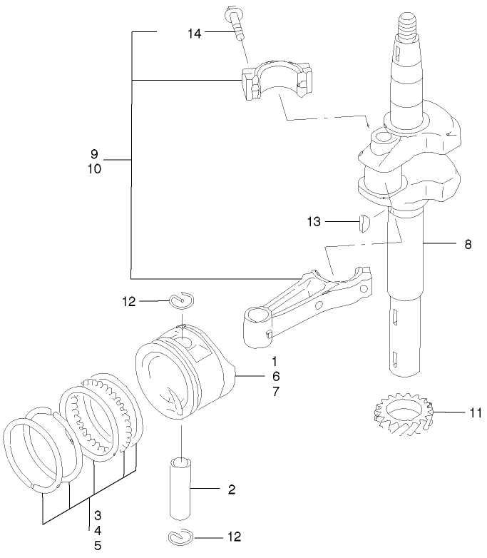 Pistoncrankshaft Assembly