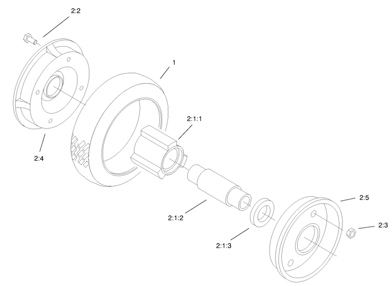 Rear Wheel and Tire Assembly