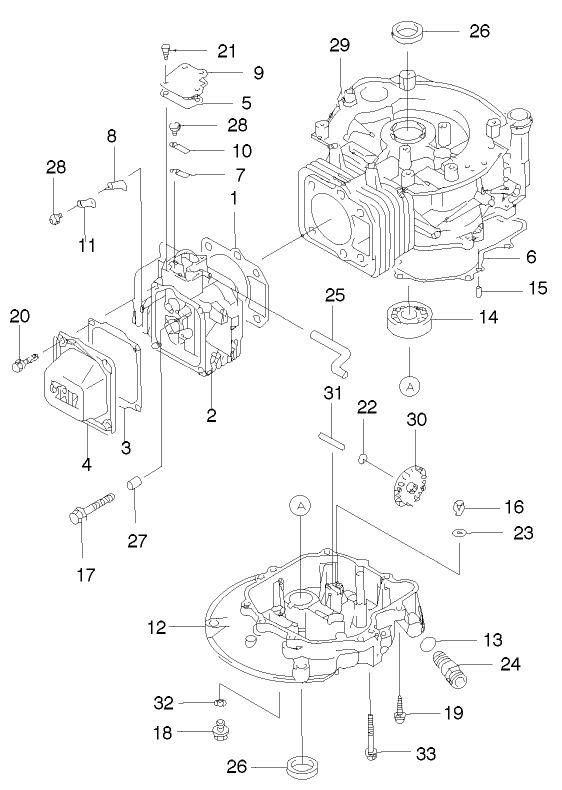 Cylinder And Crankcase Assembly