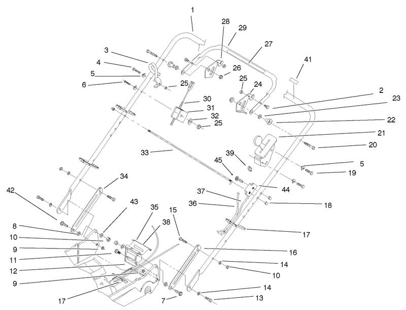 Handle And Controls Assembly