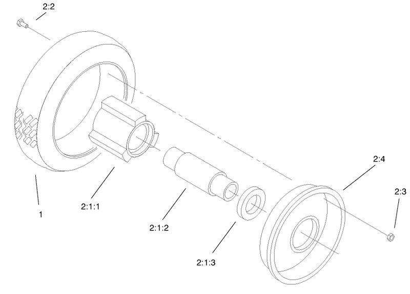 Front Wheel and Tire Assembly