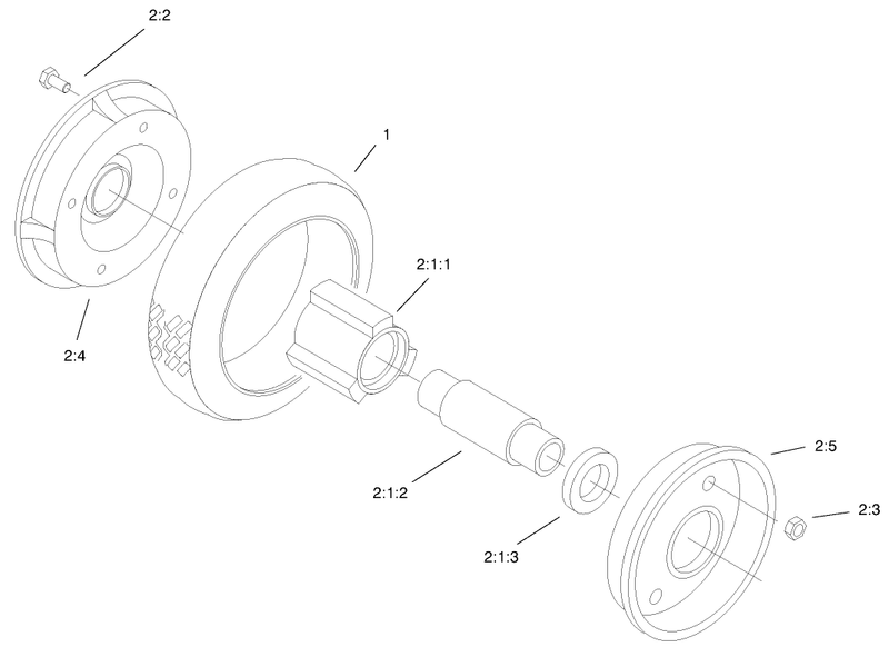 Rear Wheel and Tire Assembly