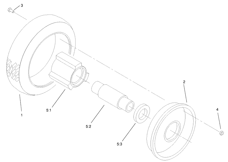 Front Wheel and Tire Assembly