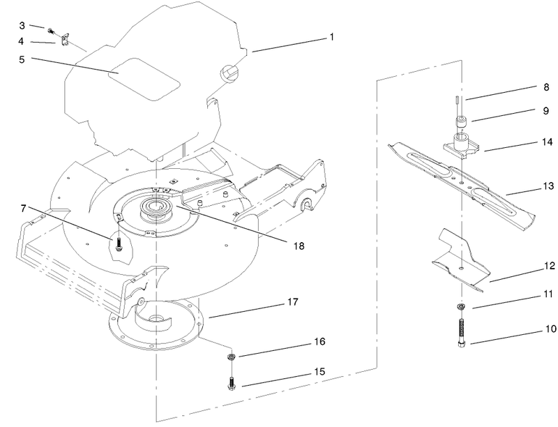 Engine And Blade Assembly