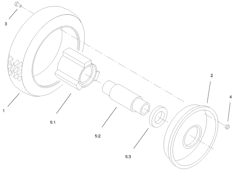 Front Wheel And Tire Assembly No 53 7720