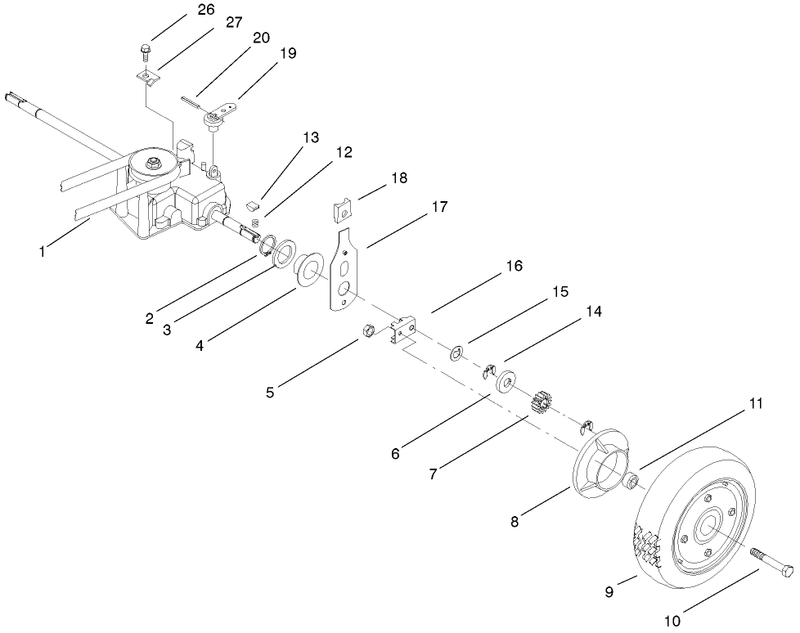 Gear Case And Rear Wheel Assembly
