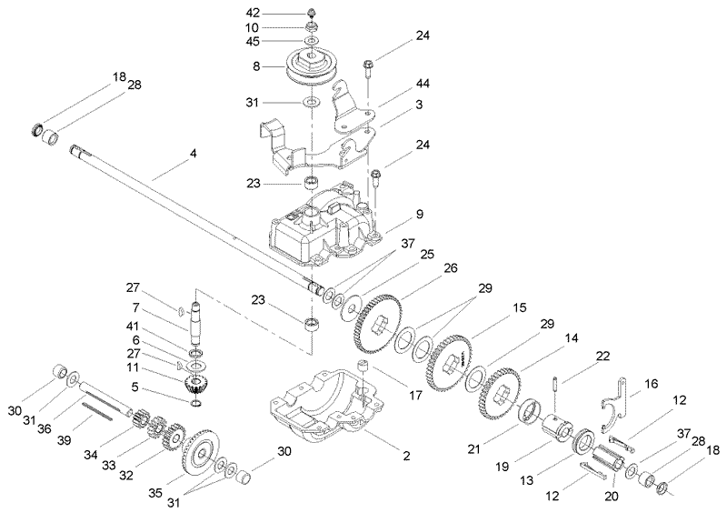 Gear Case Assembly No 74 1861