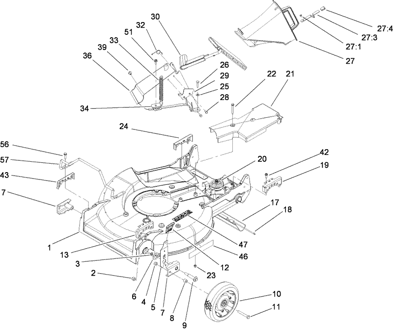 Housing Chute and Wheel Assembly