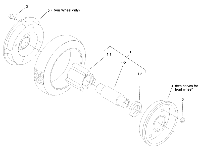 Front and Rear Wheel Assembly