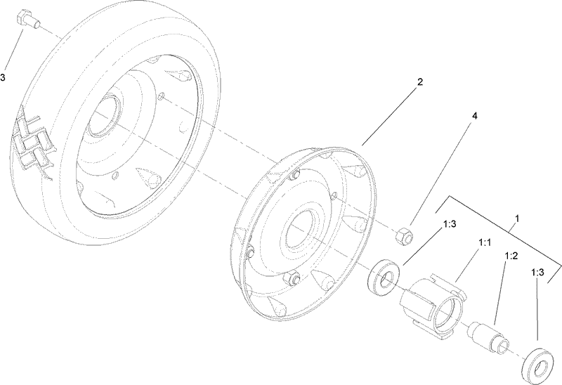 Front Wheel and Tire Assembly