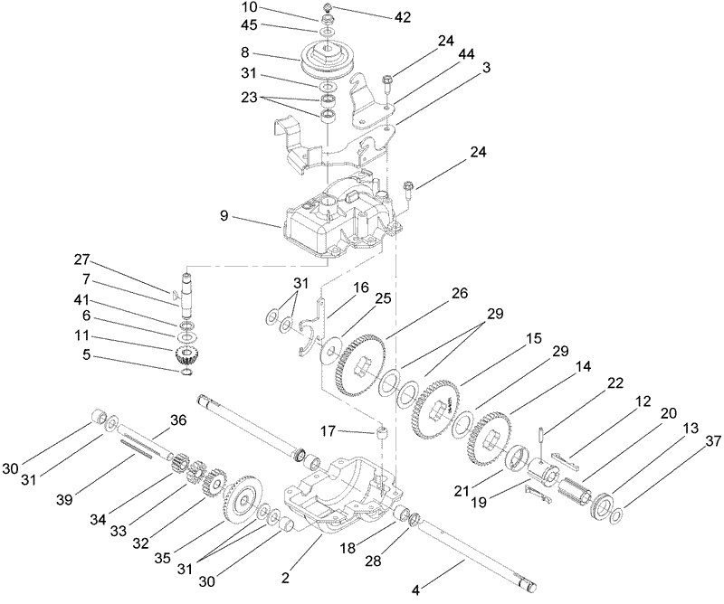 Gear Case Assembly No 74 1861