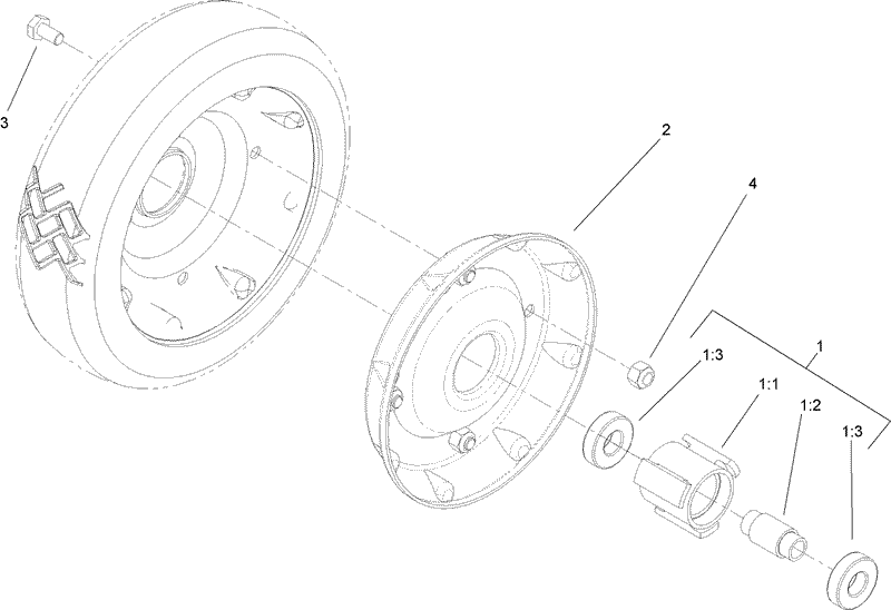 Front Wheel and Tire Assembly