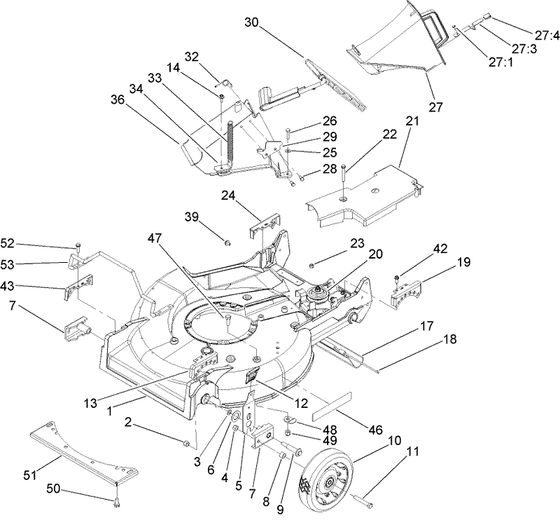 Housing Chute and Wheel Assembly