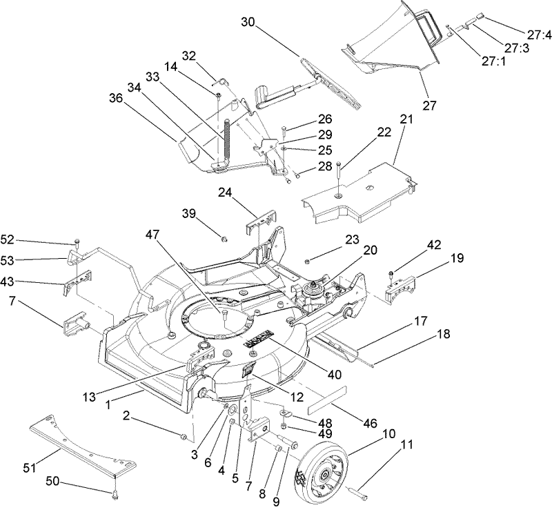 Housing Chute and Wheel Assembly