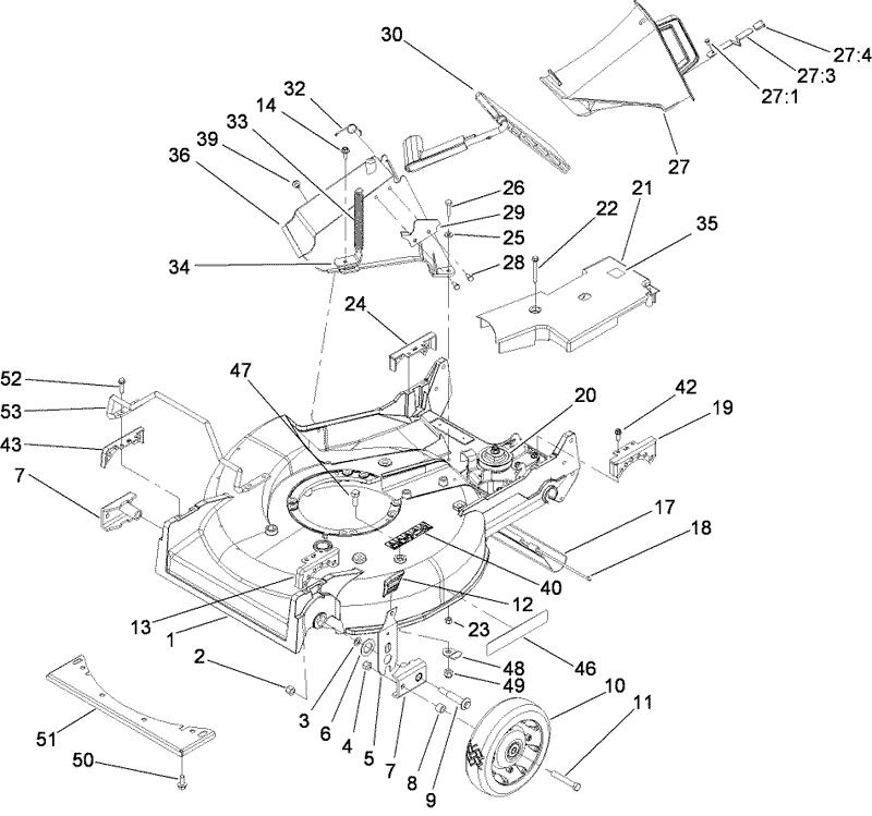 Housing Chute and Wheel Assembly