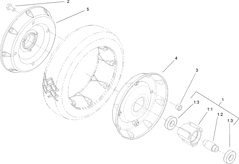 Rear Wheel Assembly No 100 2860