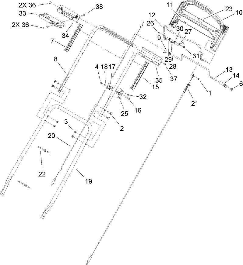 Handle and Cable Assembly