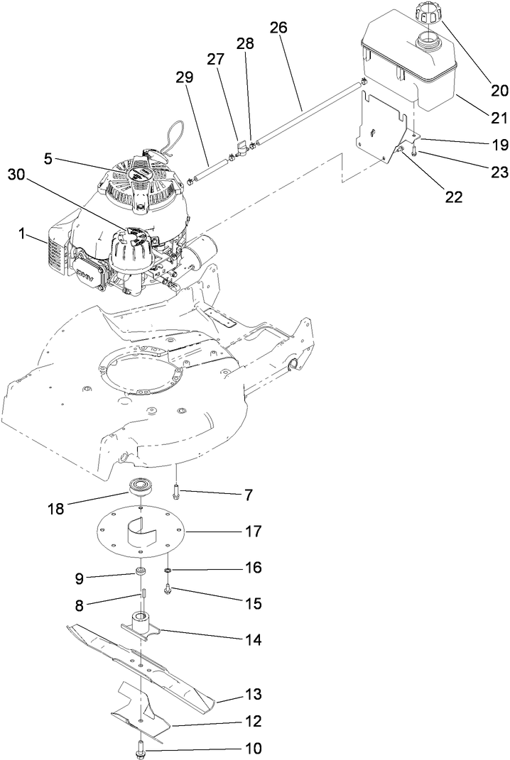Engine and Blade Assembly