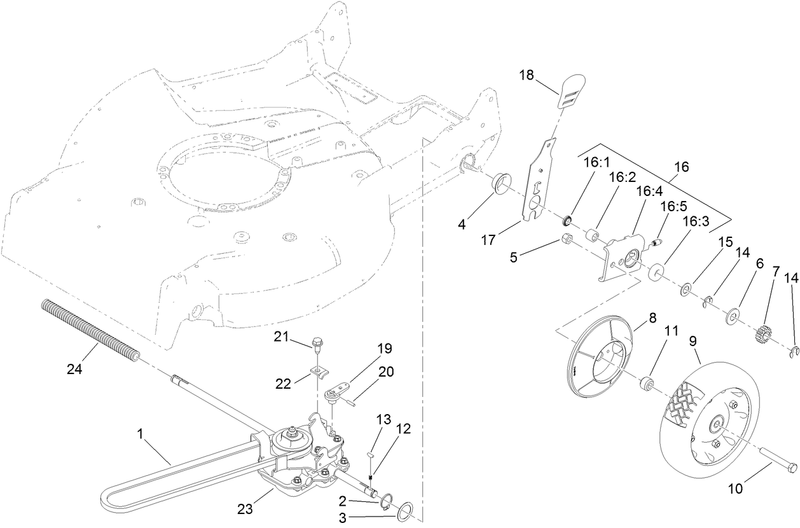 Rear Drive and Wheel Assembly