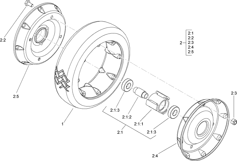 Rear Wheel Assembly No 100 2860