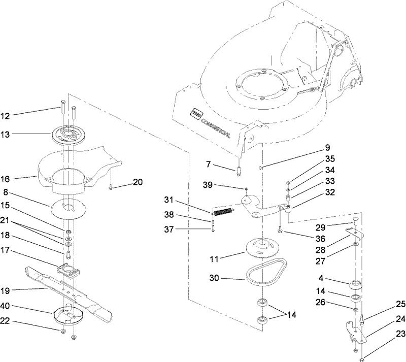 Blade Brake Clutch Assembly