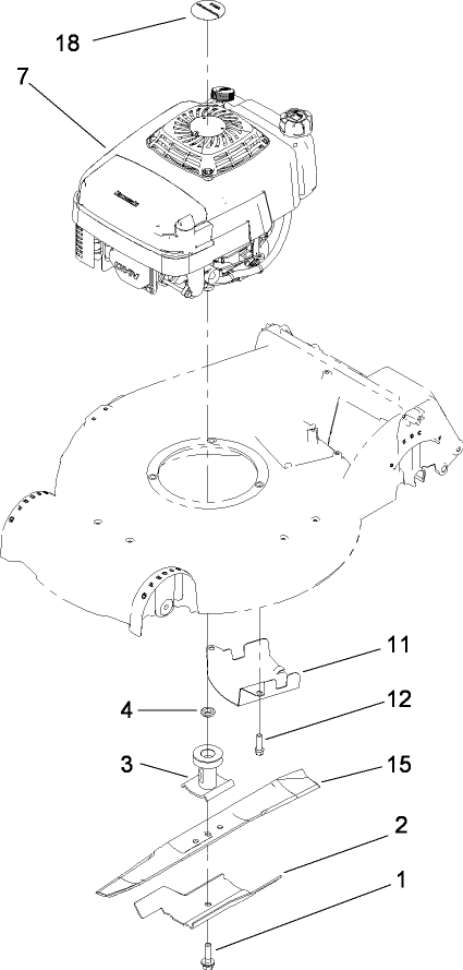 Engine and Blade Assembly