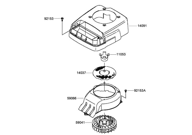 Cooling Equipment Assembly Kawasaki FJ180V AS34
