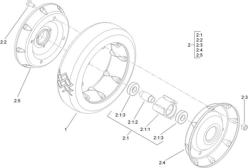 Rear Wheel Assembly No 100 2860
