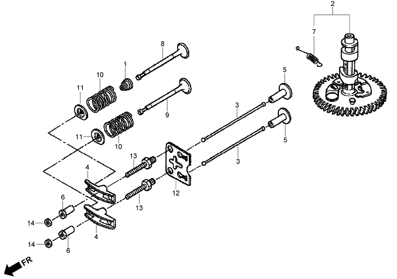 Camshaft Assembly Honda GXV160UH2 T1AH