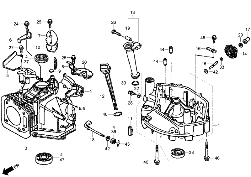 Cylinder Assembly Honda GXV160UH2 T1AH