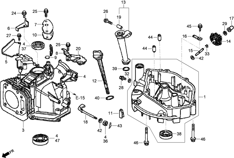 Cylinder Assembly Honda GXV160UH2 T1AH