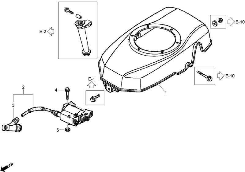 Fan Cover Assembly Honda GXV160UH2 T1AH