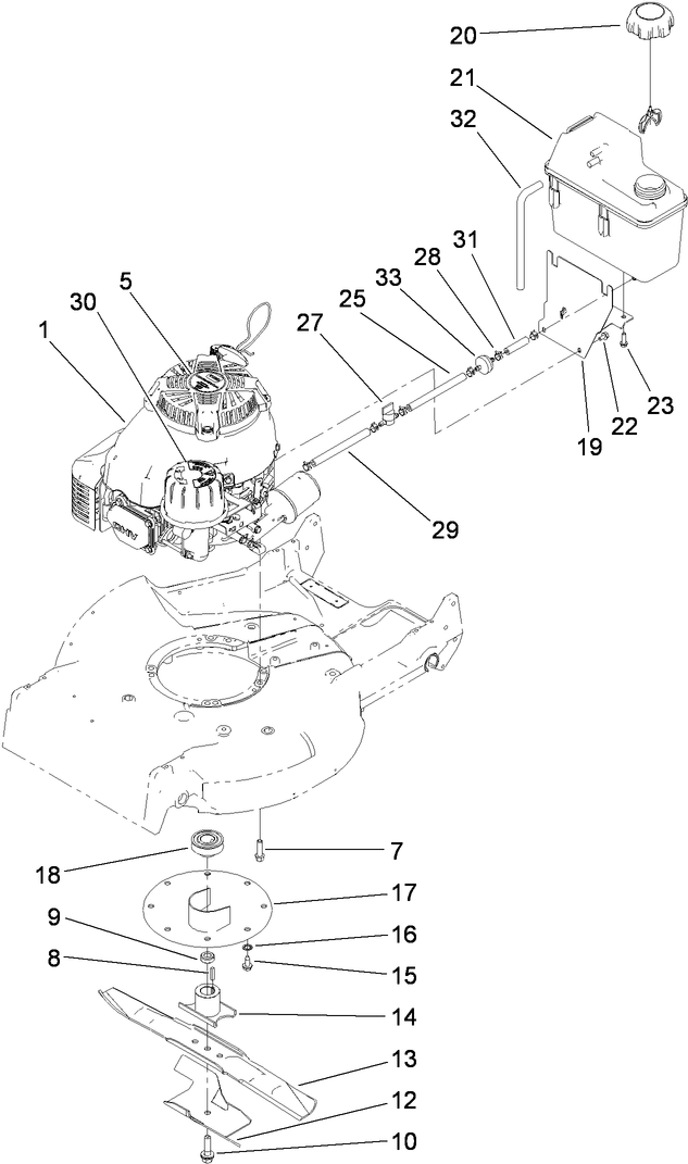 Engine and Blade Assembly